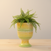 Decorative Yellow Orange Ceramic Pot