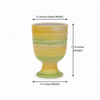Decorative Yellow Orange Ceramic Pot
