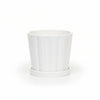 Ivory Groove Ceramic Planter Pot