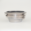 Chrome Pedestal Planter Pot