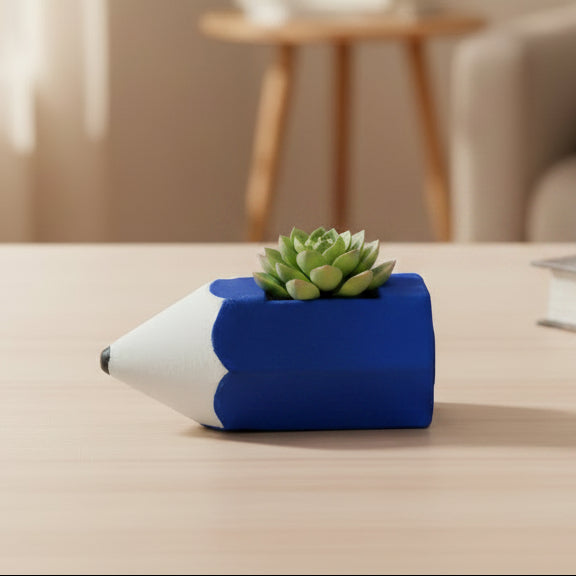 Pencil Clay Pot Planter