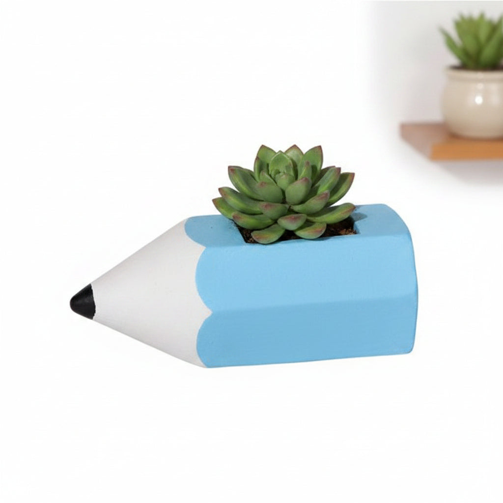 Pencil Clay Pot Planter