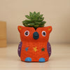 Owl Clay Pot Planter