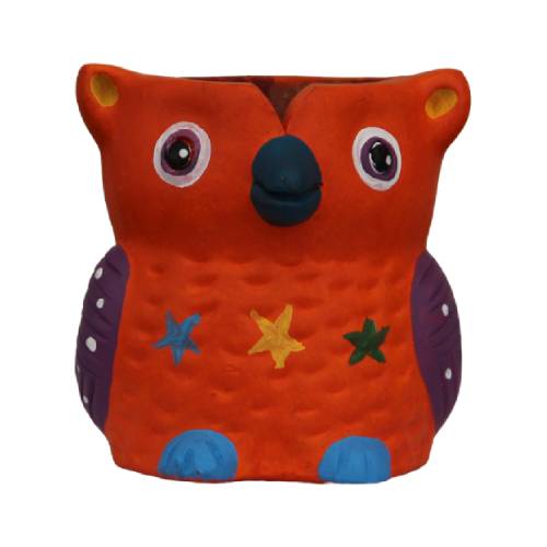 Owl Clay Pot
