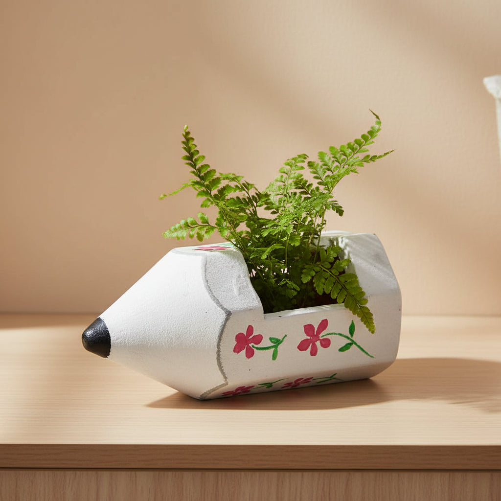 Pencil Clay Pot Planter
