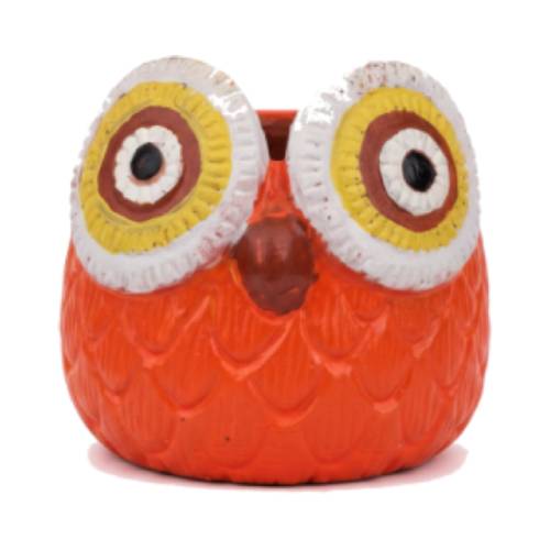 Owl Clay Pot