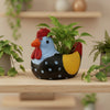 Hen Clay Pot Planter