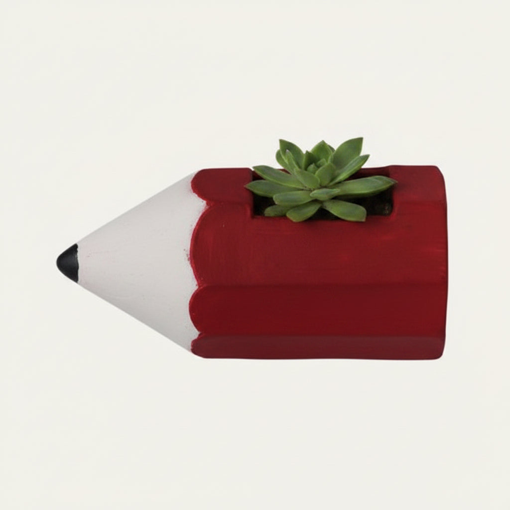 Pencil Clay Pot Planter