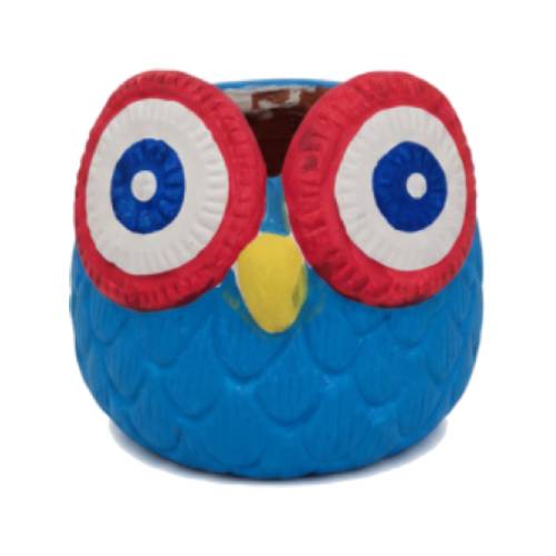 Owl Clay Pot