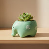Baby Elephant Clay Pot