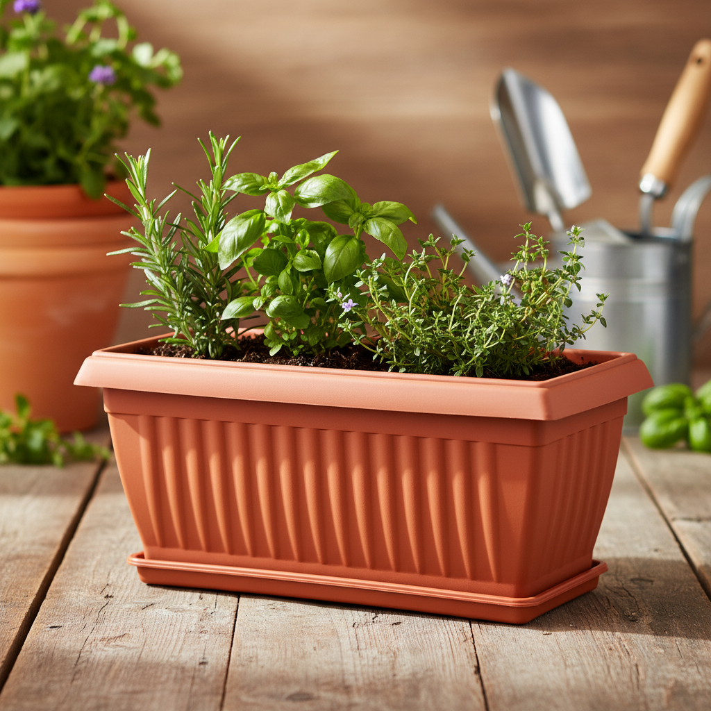 Rectangle Planter Pot - 4 PC