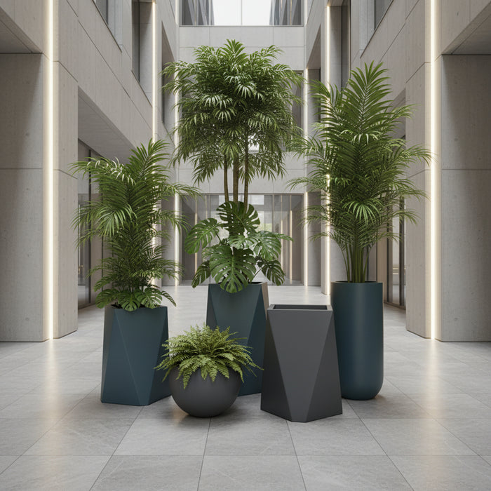 FRP Prizm Planter – Black