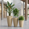 FRP Tall Tapered Planter – Beige