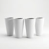 FRP Tall Square Tapered Planter – White