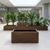 FRP Rectangular Trough Planter – Wood Finish