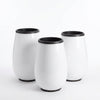 FRP Round Vase Planter – White
