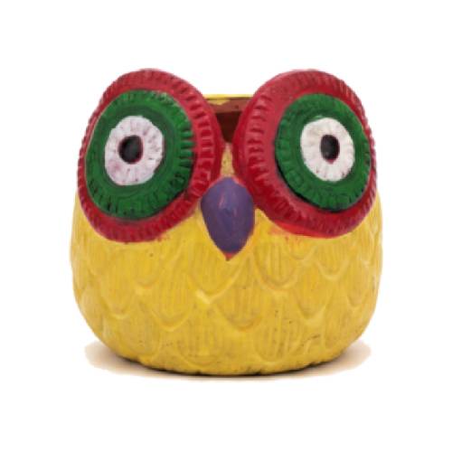 Owl Clay Pot